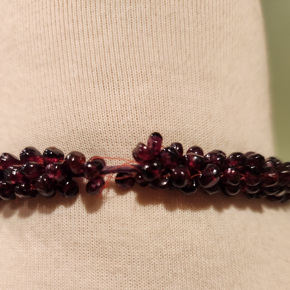 Jay King Red Garnet Beaded Necklace - Picture 4 of 4